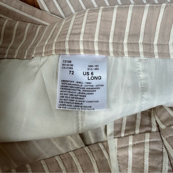 Bogner wide leg casual trouser size 6 long, beige and white - Picture 5 of 10